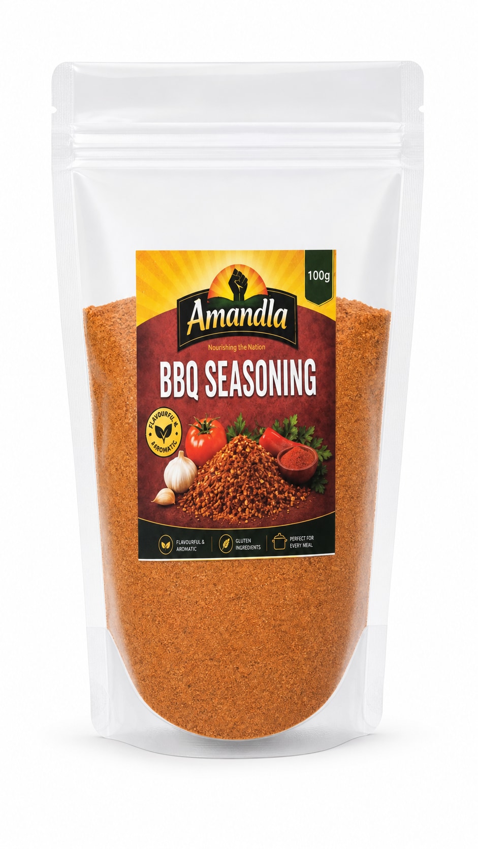 Amandla BBQ Seasoning packaging